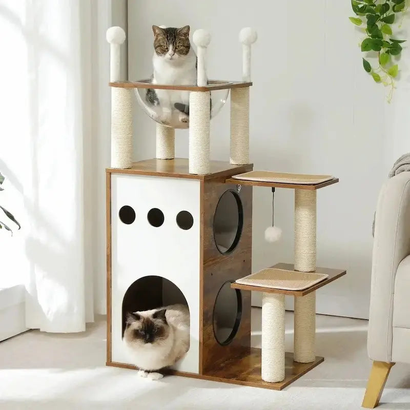 Arbre à chat en bois