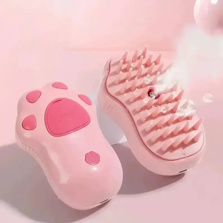 Brosse massage chat rose