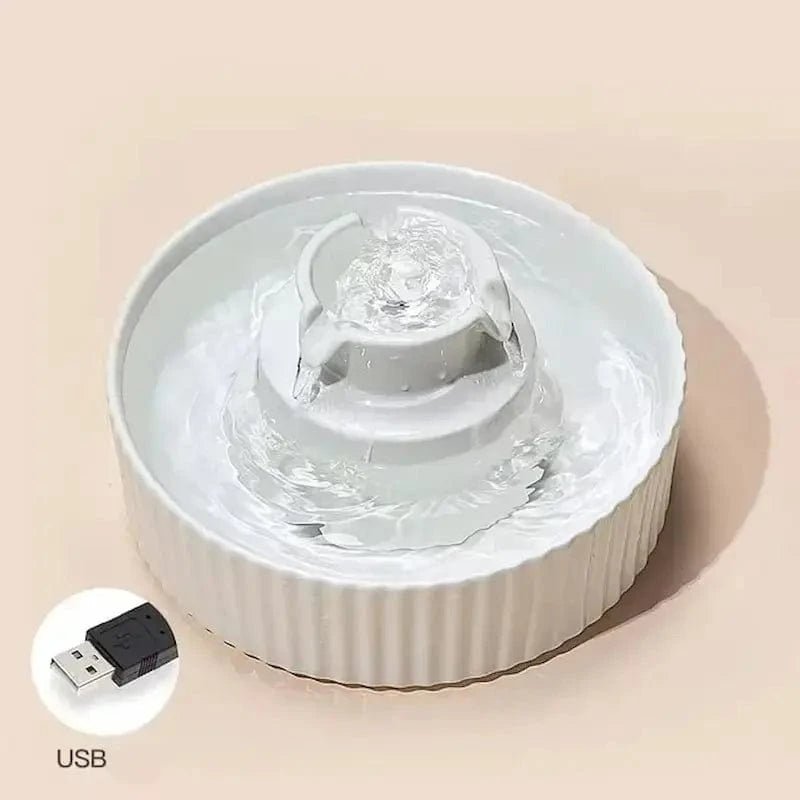 Fontaine à eau filtrante céramique CeramiFilter blanche avec câble USB